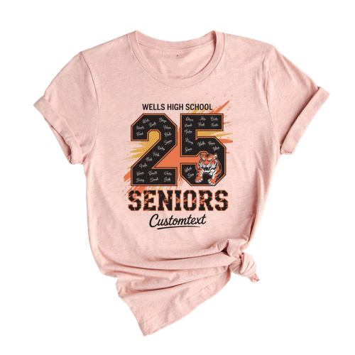 Class Of 2025 Tiger Mascot Splash Graduation Shirt – Vintage College Sport T-Shirt