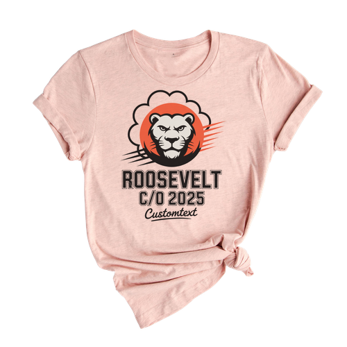 Roosevelt Lion C-O 2025 Custom – Bold Mascot Graduation Shirt Personalized