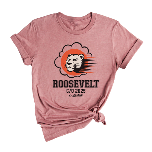 Roosevelt Lion C-O 2025 Graduation Shirt – Bold Mascot College Style T-Shirt