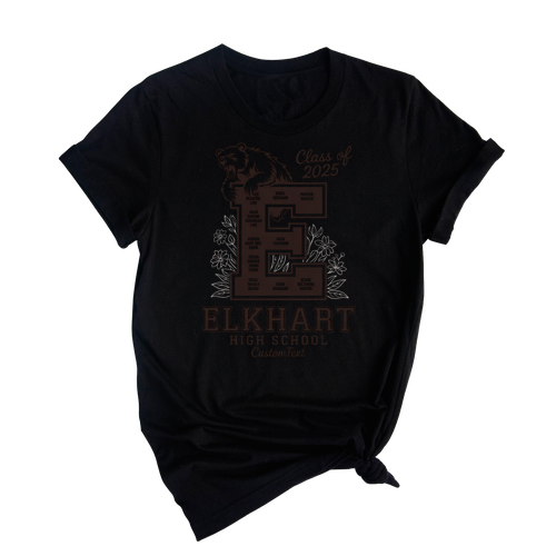 Senior Class Of 2025 Bear Mascot Shirt – Class Of 2025 College Style Graduation Shirt