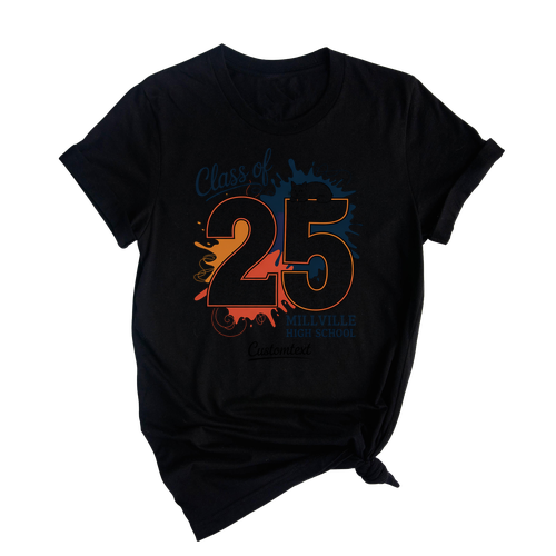 Senior Class Of 2025 Cat Mascot Shirt – Class Of 2025 College Style Graduation Shirt