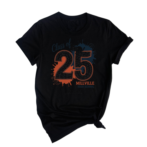 Senior Class of 2025 Cat Mascot Shirt – Custom Graduation Shirt
