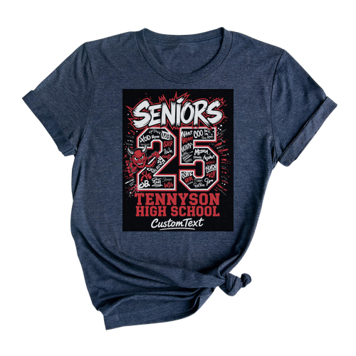 Senior Class of 2025 Devil Mascot Shirt – Personalized Graduation Gift Shirt