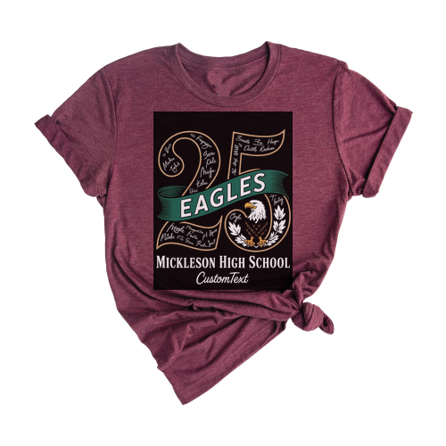 Senior Class of 2025 Eagle Mascot Shirt – Custom Graduation Shirt