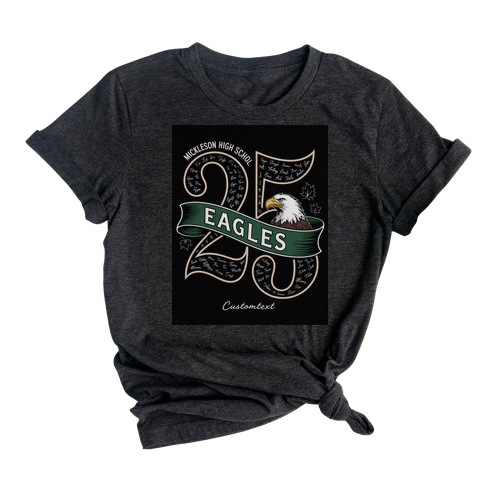 Senior Class Of 2025 Eagle Mascot Shirt – Custom High School Graduation Shirt