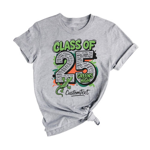 Senior Class Of 2025 Frog Mascot Shirt – Custom High School Graduation T-Shirt