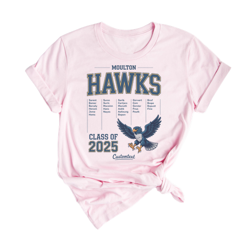 Senior Class Of 2025 Hawks Mascot Shirt – Class Of 2025 High School Graduation Tee