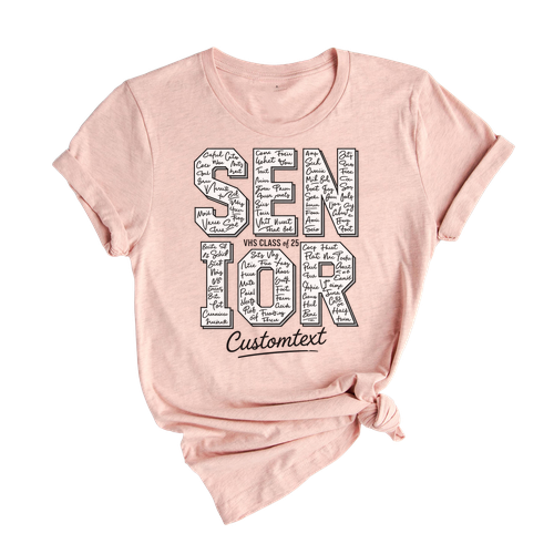 Senior Class Of 2025 High School Block Letter Shirt – Graduation Shirt For Seniors