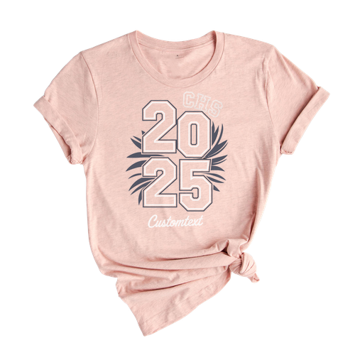 Senior Class of 2025 High School Bold Shirt – Personalized Graduation T-Shirt