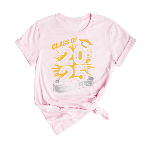 Senior Class Of 2025 High School Graduation Shirt – Custom College Style T-Shirt