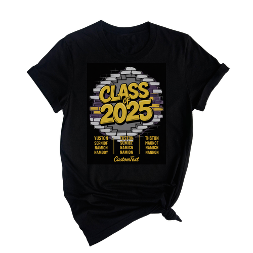 Senior Class of 2025 High School Graffiti Shirt – Custom Graduation Shirt