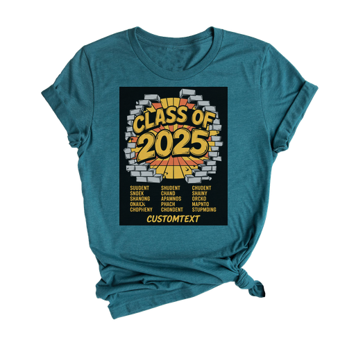 Senior Class Of 2025 High School Graffiti Shirt – Urban Style Custom Graduation Tee
