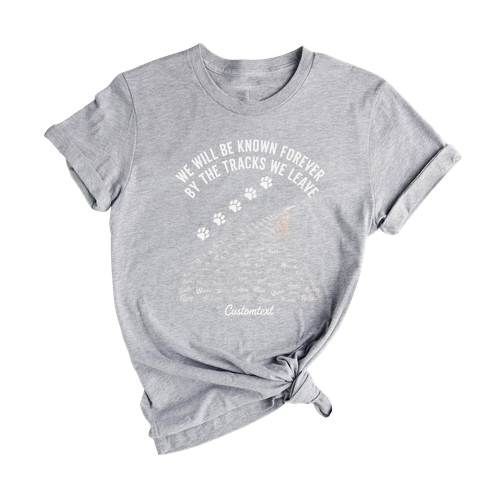 Senior Class of 2025 Paw Print Track Shirt – Custom Graduation Shirt