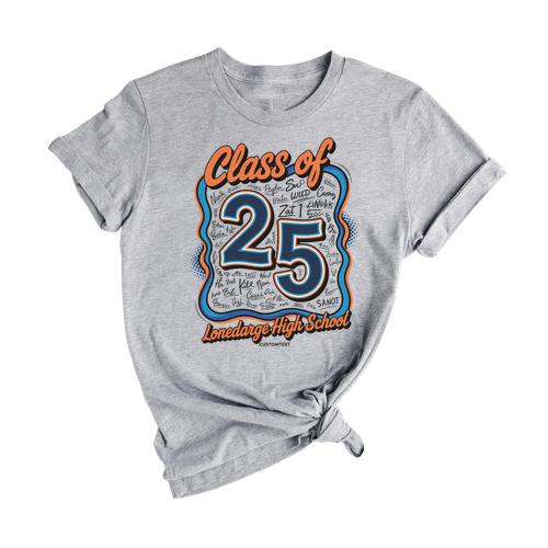 Senior Class of 2025 Retro Pop Art Graduation Shirt – Vintage College T-Shirt