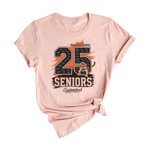Class Of 2025 Vintage Sport Tiger Mascot Shirt – Custom Graduation Tee