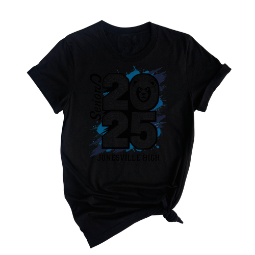 Senior Class of 2025 Bear Mascot Shirt – Custom Graduation Shirt