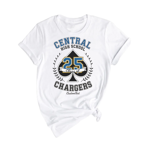 Senior Class of 2025 High School Ace Shirt – Custom Graduation Shirt