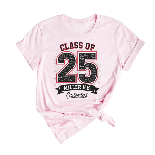 Senior Class of 2025 High School Floral Shirt – Custom Graduation Shirt