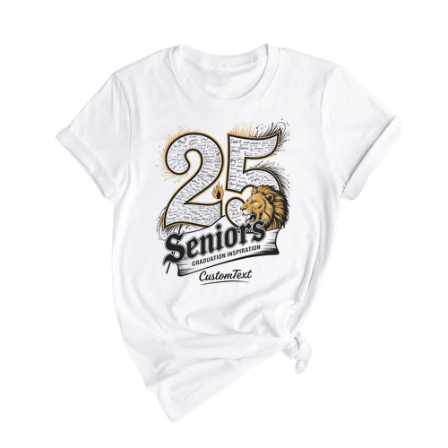 Senior Class Of 2025 Lion Graduation Shirt – Custom Graduation Shirt With School Mascot