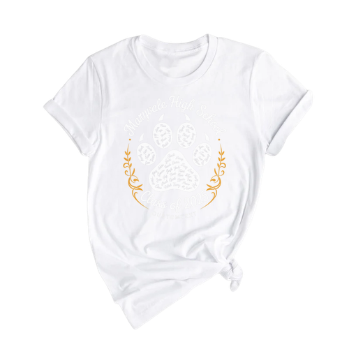 Senior Class of 2025 Paw Print Shirt – Custom Graduation Shirt