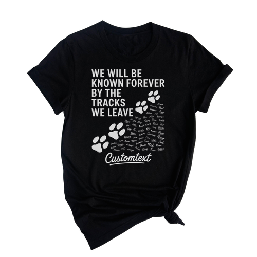 Senior Class Of 2025 Paw Print Track Shirt – Custom Graduation T-Shirt