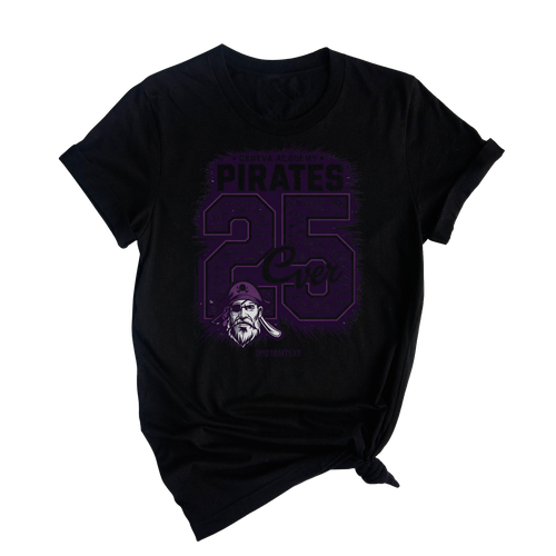 Senior Class Of 2025 Pirate Mascot Shirt – Custom Graduation T-Shirt