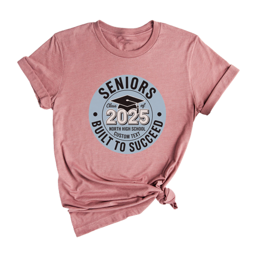 Seniors 2025 Varsity Graduation Crest Shirt – Custom Senior Graduation Tee