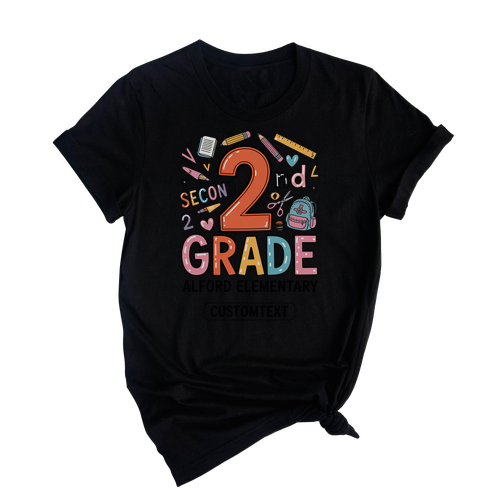2nd Grade Doodle Class Shirt – Cute Back to School Elementary Tee