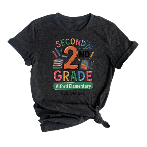 2nd Grade Doodle Class T-Shirt – Custom Back To School Elementary Shirt