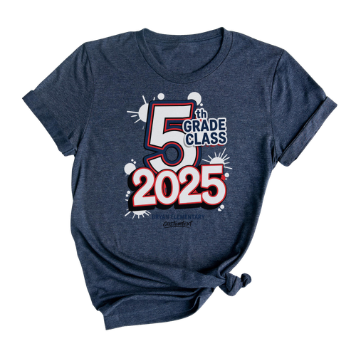 5th Grade Class of 2025 Graduation Shirt – Custom Elementary School Shirt