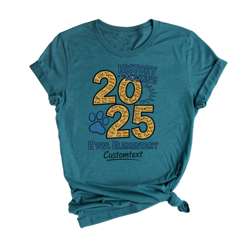5th Grade Class of 2025 History in the Making Shirt – Custom Graduation Shirt