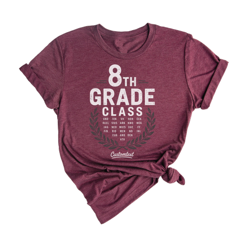 8th Grade Class Graduation Shirt Middle School Style – Custom Graduation Shirt