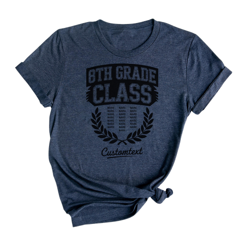 8th Grade Class Graduation Shirt Middle School Style – Custom Graduation Tee
