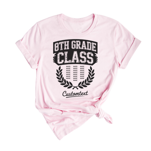 8th Grade Class Graduation Shirt Middle School Style – Custom Graduation Tee