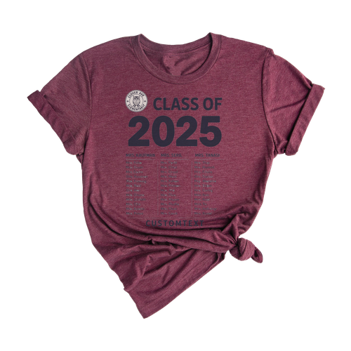 Class of 2025 Custom Elementary Class Shirt – Student Names Tee