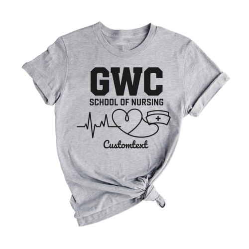 Middle School Style Nursing School Graduation Shirt – Personalized Graduation Tee
