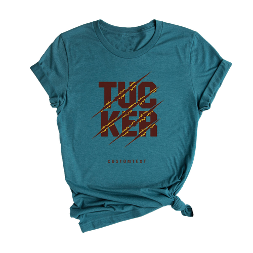 Custom Class Shirt - Mascot Style - TUC-KER Electric Slash