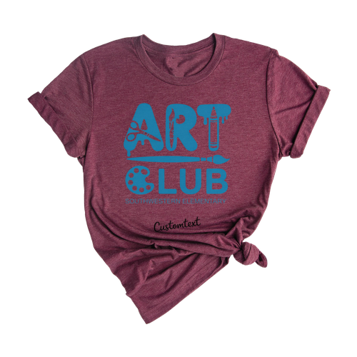 Art Club Elementary Shirt – Southwestern School Style Custom Cute Design
