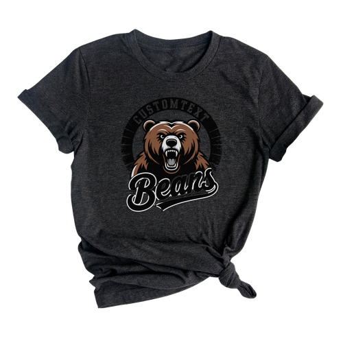 Bears Grunge Mascot T-Shirt – Retro Varsity Team Spirit Vintage Tee