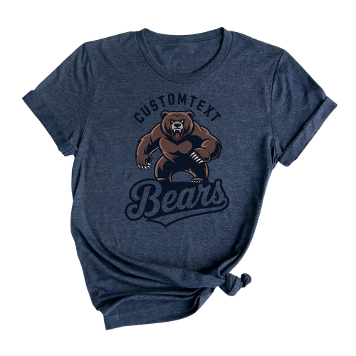 Bears High School Mascot T-Shirt – Retro Varsity Team Spirit Tee
