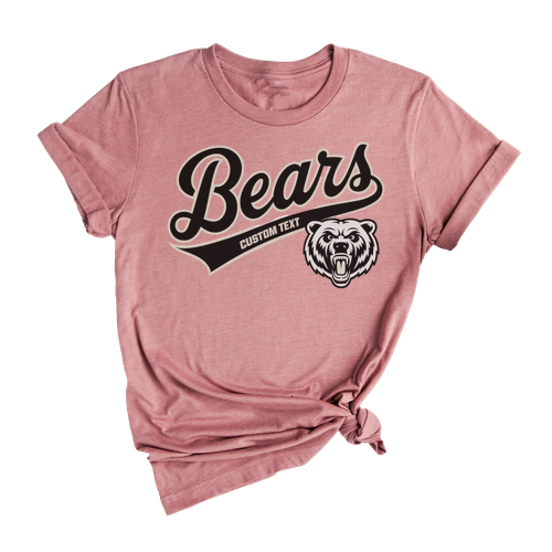 Bears Retro Mascot Team Shirt – Custom Grizzly Roar Animal Style T-Shirt