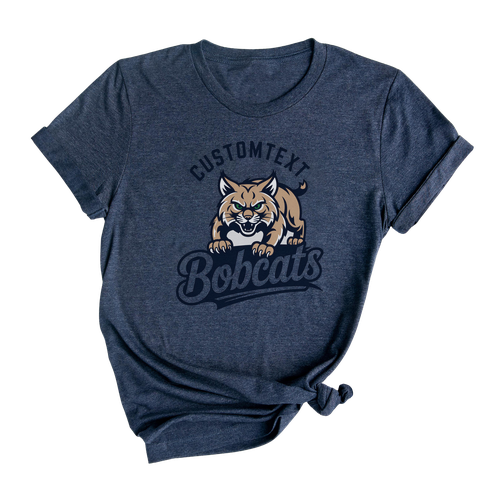 Bobcats Mascot Shirt – Retro High School Varsity Tee