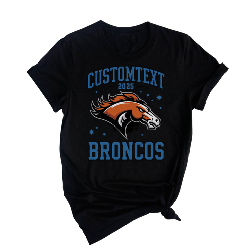 Broncos Mascot Shirt – Fun Retro Varsity Tee