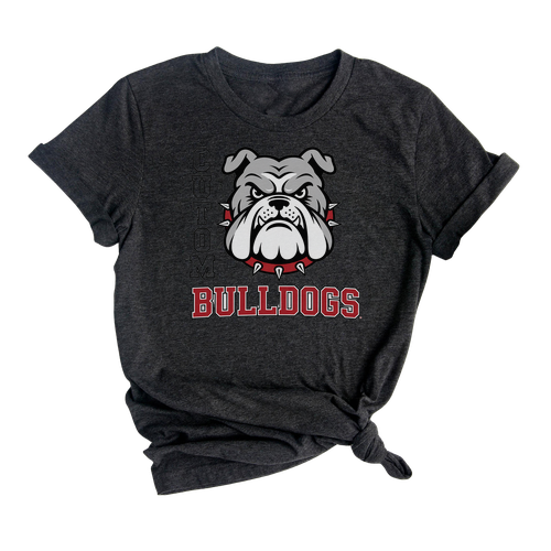 Bulldogs Custom Text School Team T-Shirt Custom, Retro Sports Mascot Style
