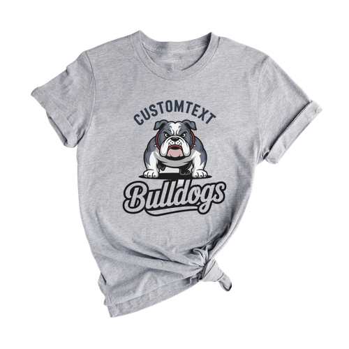 Bulldogs Mascot Shirt – Retro High School Varsity Tee