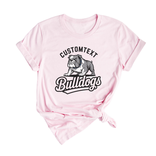Bulldogs Mascot Team T-Shirt – Vintage High School Varsity Spirit Tee