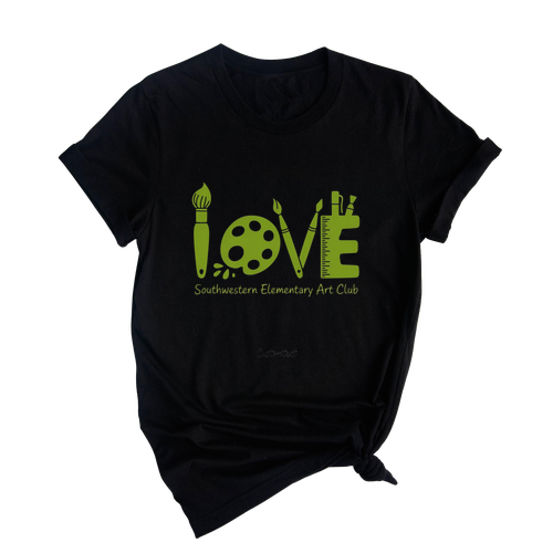 LOVE Art Club Shirt – Southwestern Elementary Custom Cute School Style