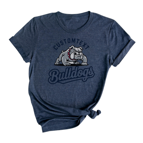 Bulldogs Team Mascot Shirt – Retro Varsity Style High School Pride T-Shirt