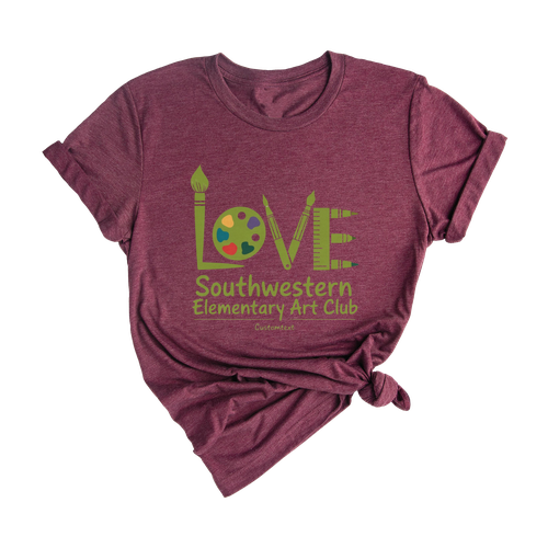 LOVE Elementary Art Club Shirt – Custom Southwestern Cute Art Style