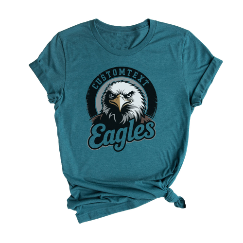 Eagles Mascot Shirt – Grunge Retro Varsity Tee